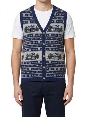 Vintage Northern Reflections Winter Theme Sweater Vest Size M/L